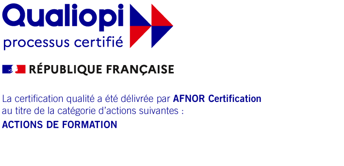 Qualiopi, processus certifié, actions de formation