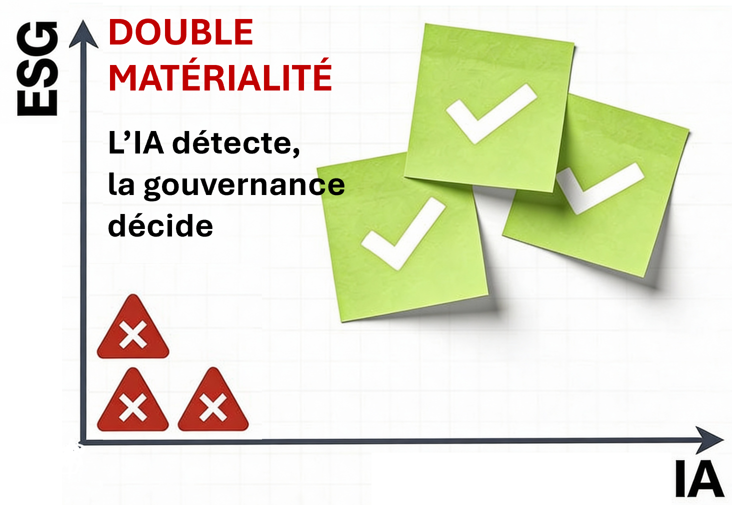 Illustration de l'article : 3 raisons d'utiliser l'IA pour votre double matérialité… et 3 risques à ne jamais accepter